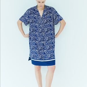 H&M Navy and White Floral Dress